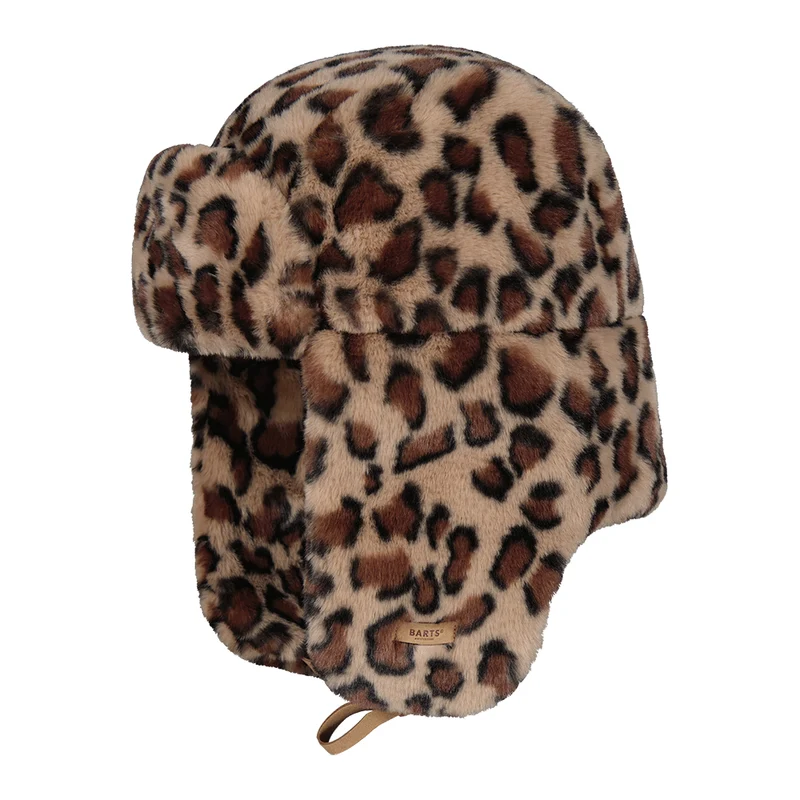 Chapka en Fausse Fourrure Léopard Lucerne Bomber marron BARTS