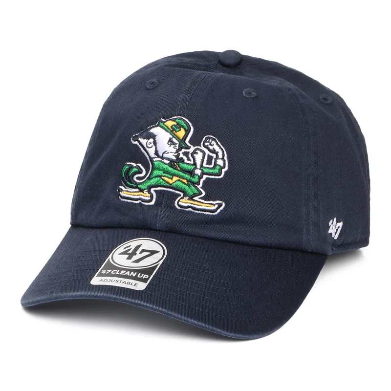 Casquette NCAA Clean Up Notre Dame bleu marine 47 BRAND