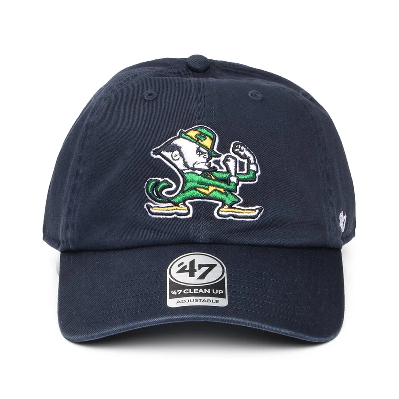 Casquette NCAA Clean Up Notre Dame bleu marine 47 BRAND