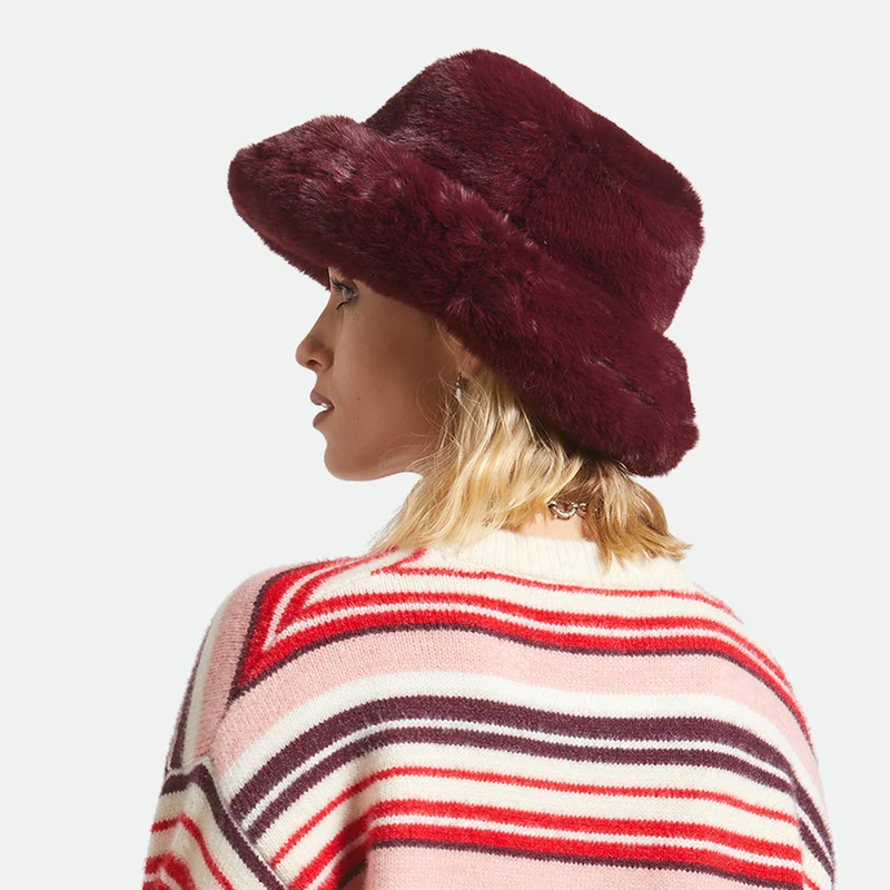 Chapeau Bob Pliable Dion en Fausse Fourrure porto BRIXTON