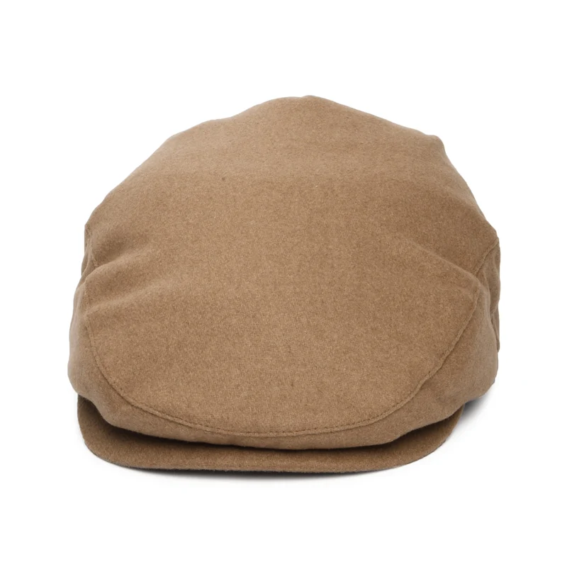 Casquette Plate Hooligan en Laine Melton camel BRIXTON