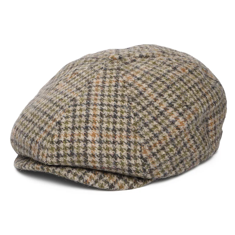 Casquette Gavroche Pied-de-Poule Brood avoine-anthracite BRIXTON