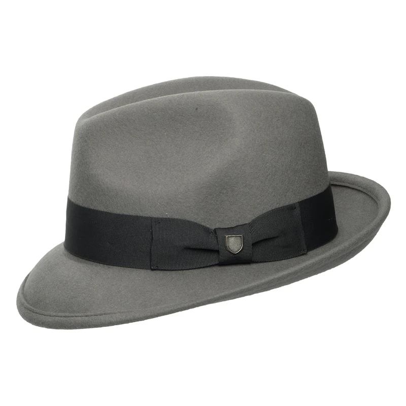 Chapeau Fedora Convertabrim Horton en Laine Feutrée gris BRIXTON