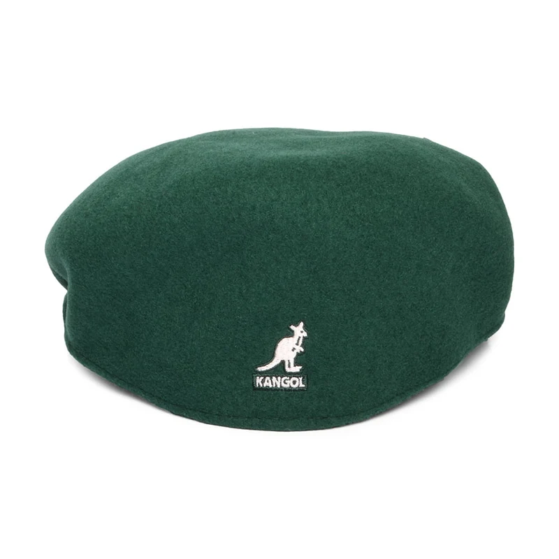 Casquette Plate en Laine 504 émeraude KANGOL