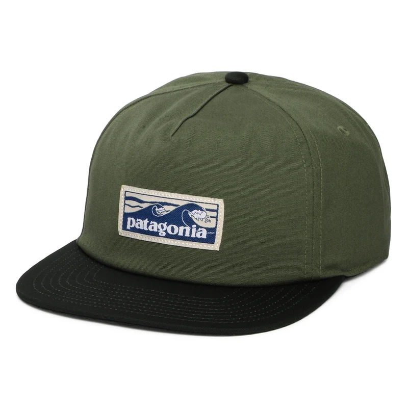 Casquette en Coton Bio Boardshort Label Funfarer vert PATAGONIA