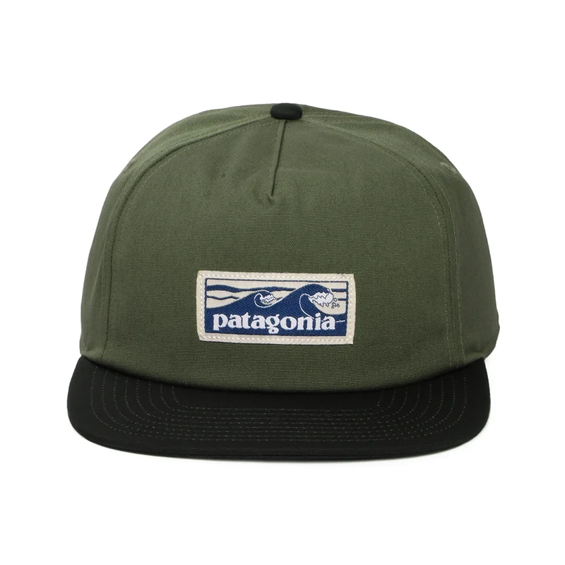 Casquette en Coton Bio Boardshort Label Funfarer vert PATAGONIA