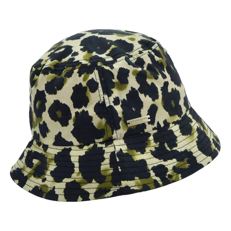 Chapeau Bob en Coton léopard SEEBERGER
