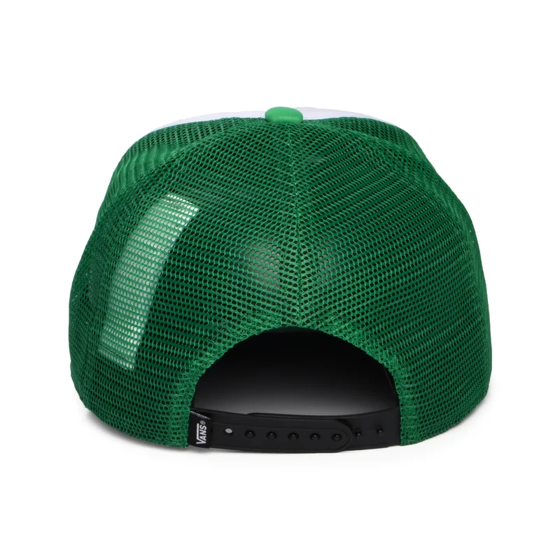 Casquette Trucker Enfant à Visière Incurvée Classic Patch blanc-vert vif VANS