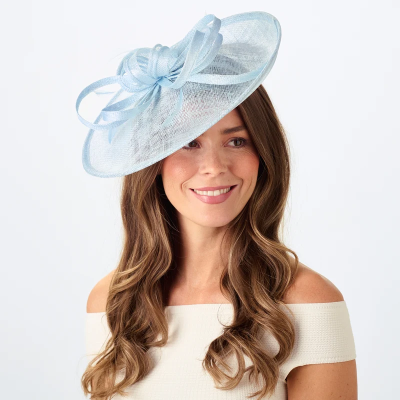 Chapeau Bibi Disque Merry bleu cendré FAILSWORTH