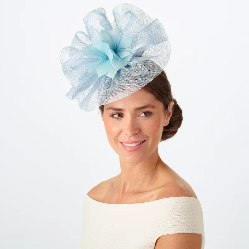 Chapeau Bibi Flora bleu cendré FAILSWORTH