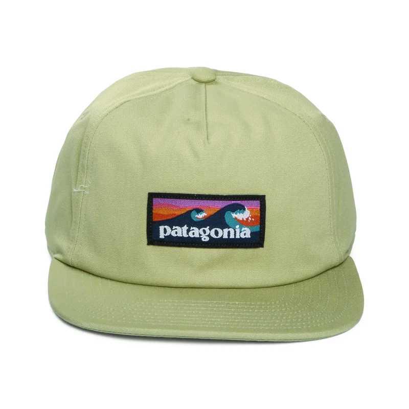 Casquette en Coton Bio Boardshort Label Funfarer olive clair PATAGONIA