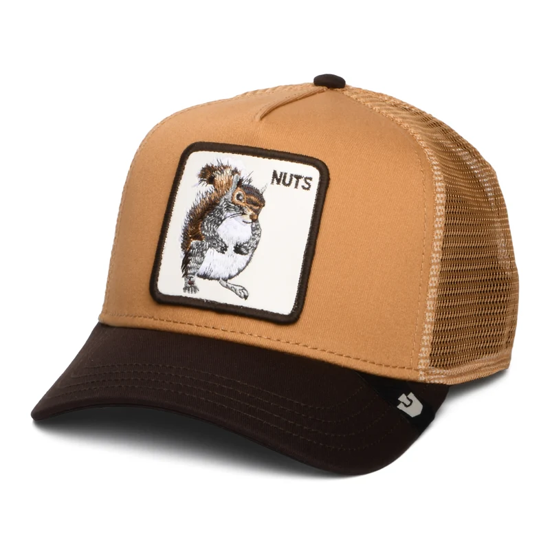 Casquette Trucker Nuts beige sable-marron GOORIN