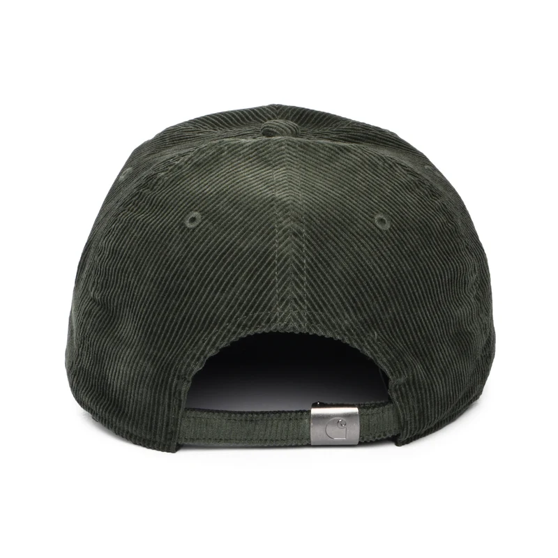 Casquette en Velours Côtelé Harlem olive foncé-blanc CARHARTT WIP