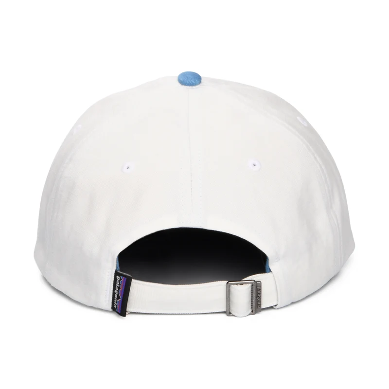 Casquette en Coton Bio P-6 Label Trad blanc-océan PATAGONIA