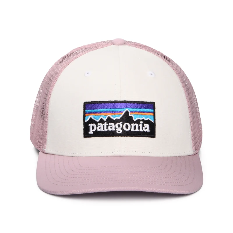 Casquette Trucker en Coton Bio P-6 Logo blanc-violette PATAGONIA