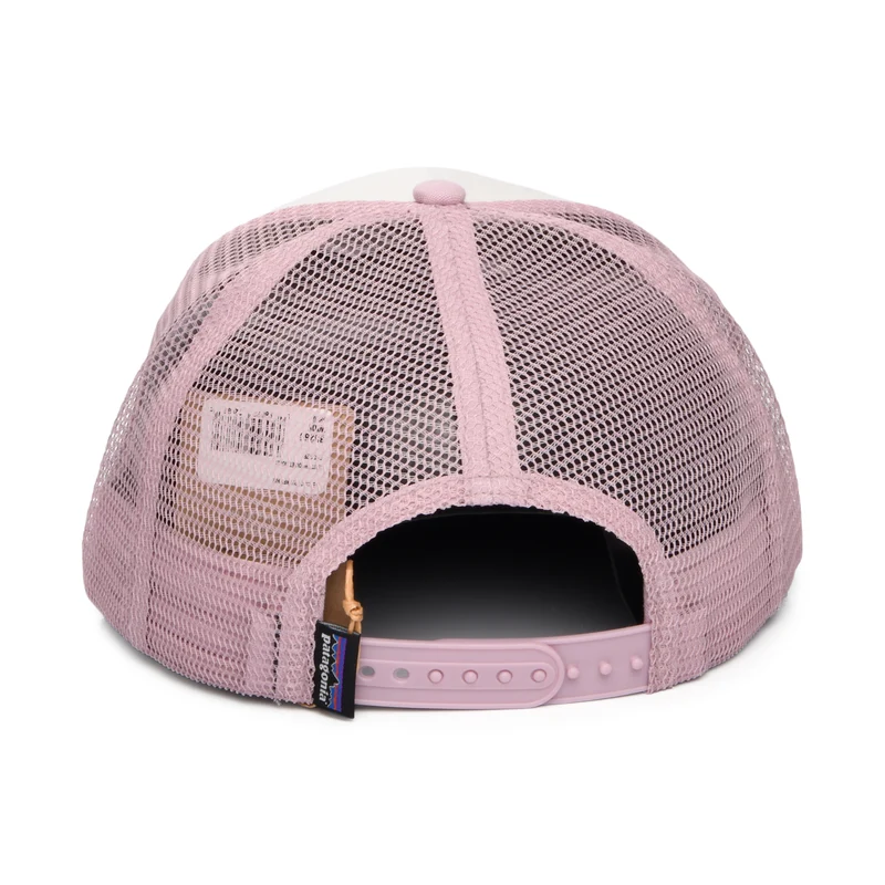 Casquette Trucker en Coton Bio P-6 Logo blanc-violette PATAGONIA