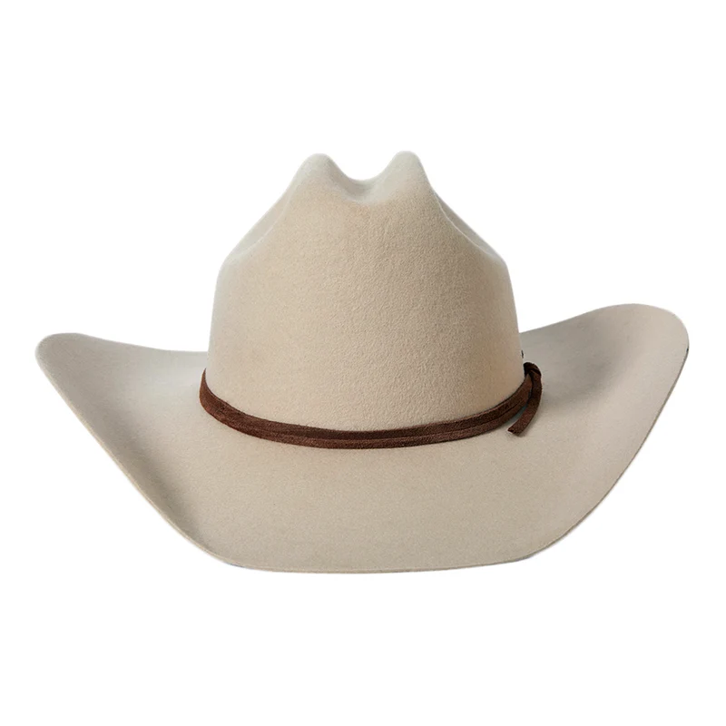 Chapeau de Cowboy en Laine Feutrée Laredo crème BRIXTON