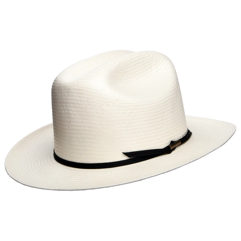 Chapeau de Cowboy en Paille Toyo Open Road blanc cassé STETSON