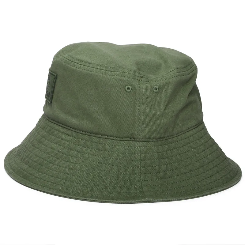 Chapeau Bob en Coton Sergé Délavé Monochrome olive TIMBERLAND
