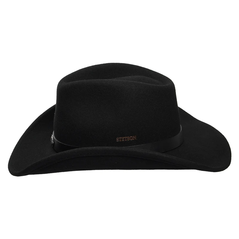 Chapeau de Cowboy en Laine Feutrée Déformable Hydrofuge Tamalo noir STETSON