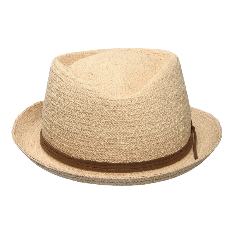 Chapeau Pork Pie Diamond Crown en Raphia naturel STETSON