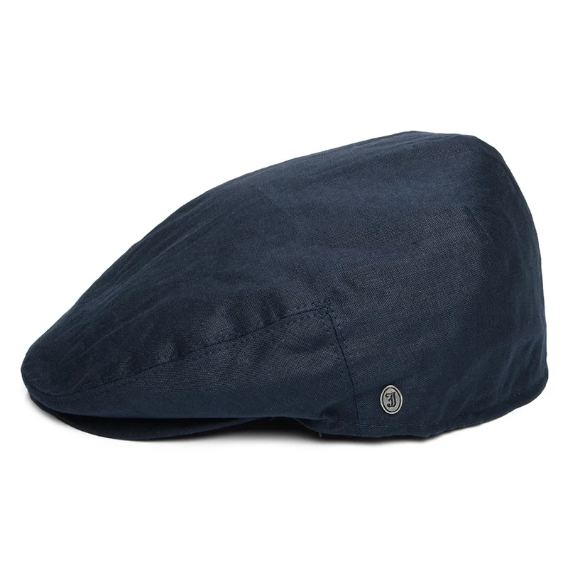 Casquette Plate en Lin bleu marine XX JAXON & JAMES - VENTE EN GROS