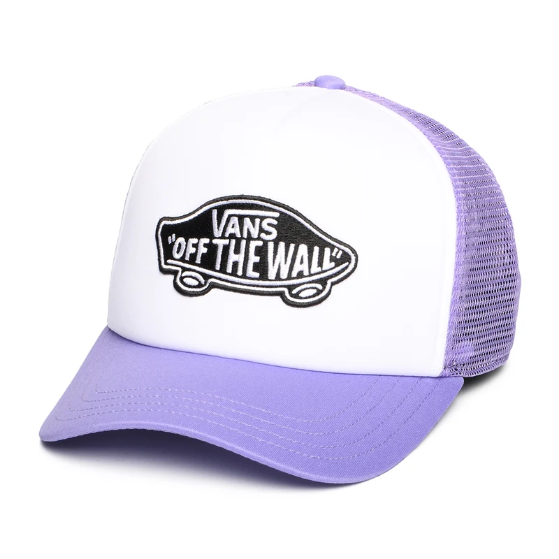 Casquette Trucker à Visière Incurvée Classic Patch blanc-lilas VANS