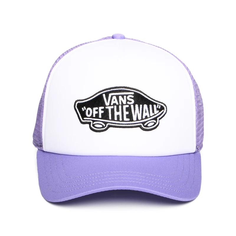 Casquette Trucker à Visière Incurvée Classic Patch blanc-lilas VANS