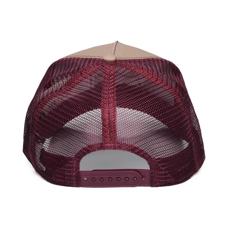 Casquette Trucker Great Plains marron-vin STETSON