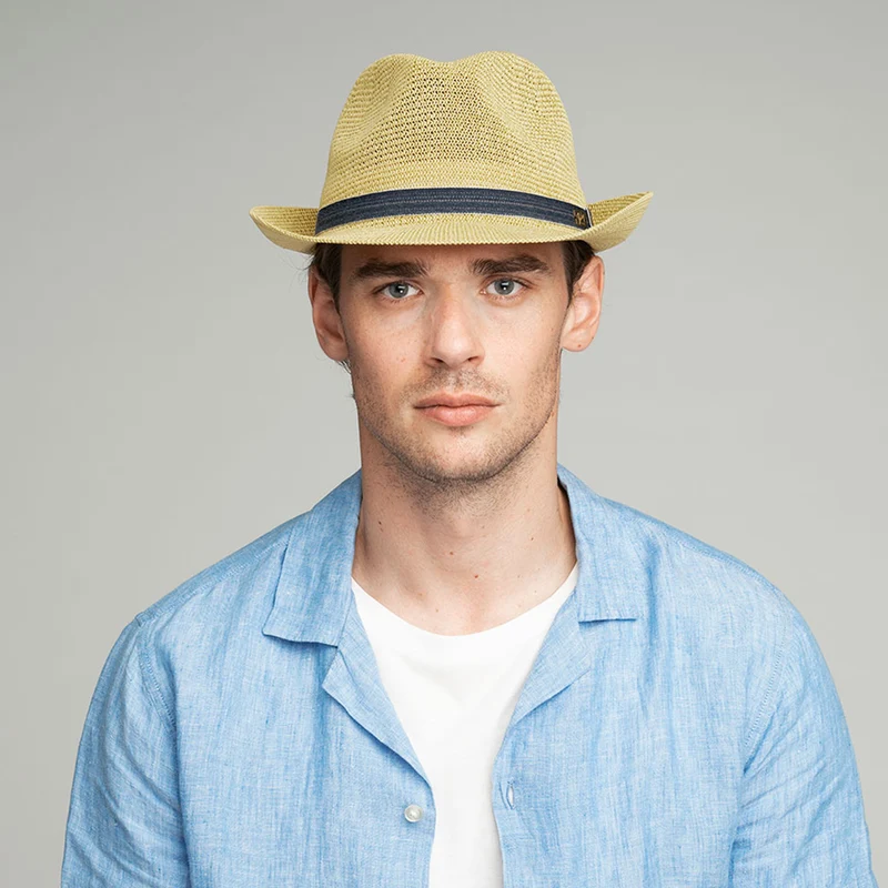 Chapeau Trilby en Paille Toyo Elliot naturel BAILEY