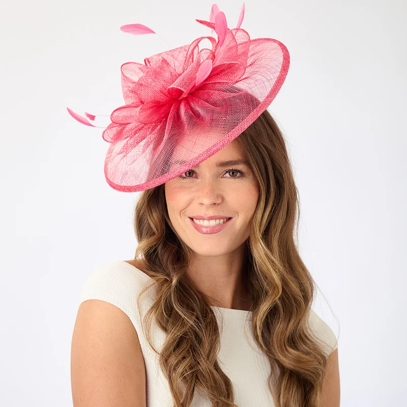 Chapeau Bibi Disque Ginny corail FAILSWORTH