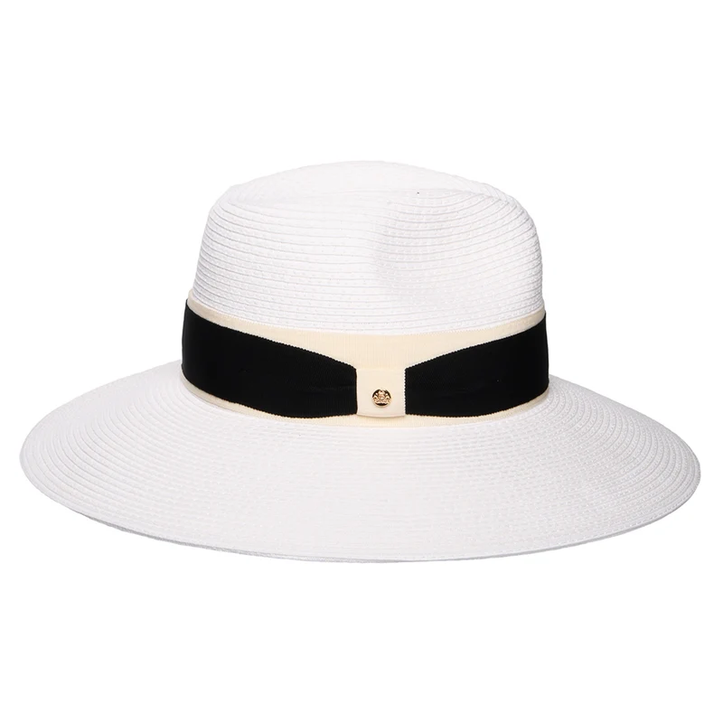 Chapeau Fedora Été à Bord Large Positano blanc FAILSWORTH
