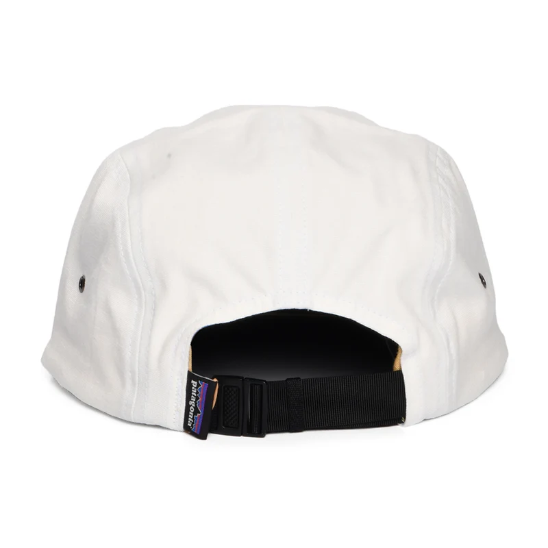 Casquette 5 Panel en Coton Bio Shop Sticker Graphic Maclure crème PATAGONIA