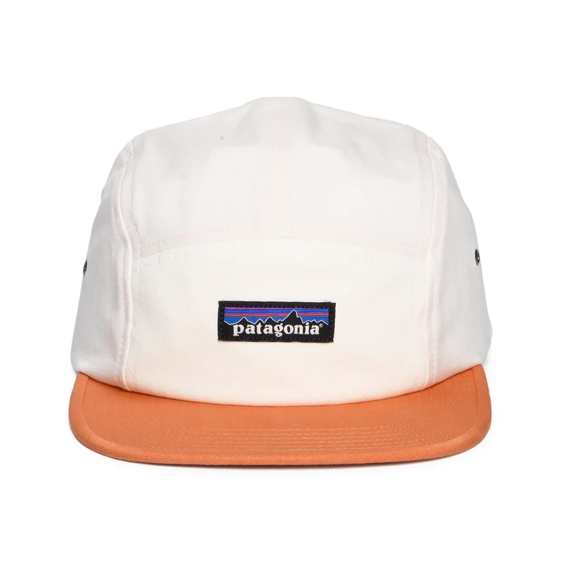 Casquette 5 Panel en Coton Bio Maclure crème-rouille PATAGONIA