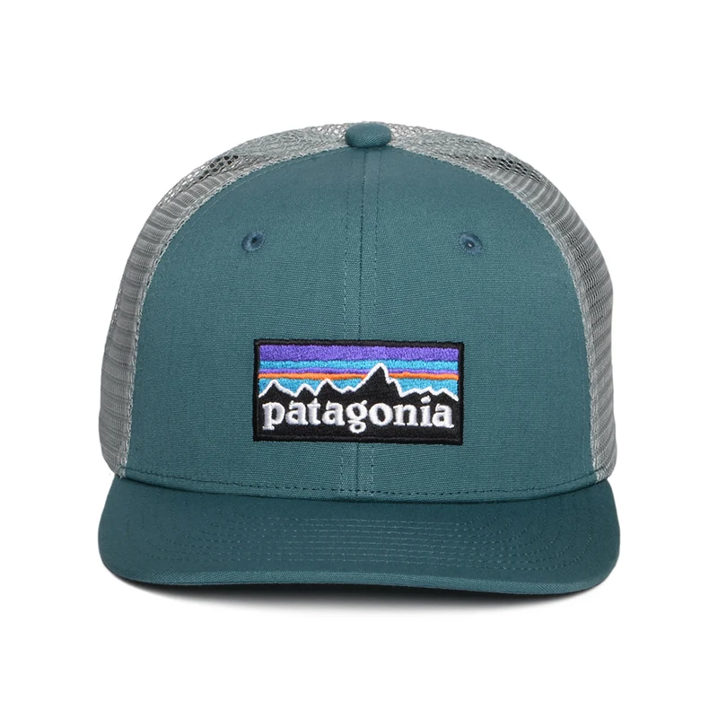 Casquette Trucker Enfant en Coton Bio P-6 Logo bleu sarcelle foncé PATAGONIA