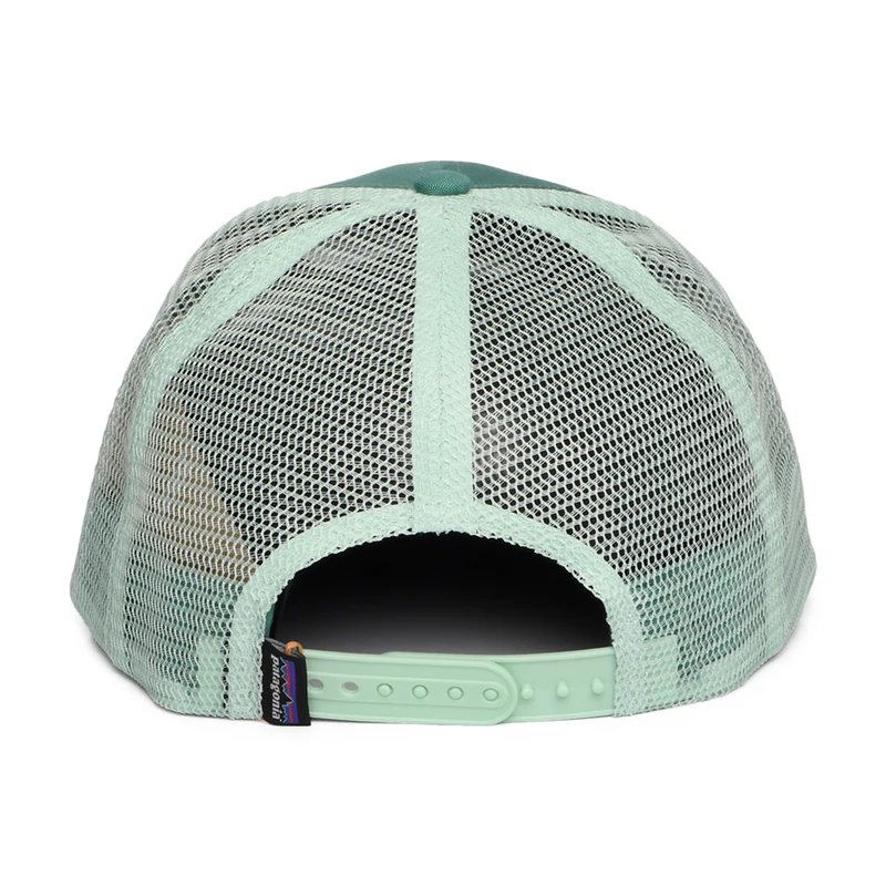 Casquette Trucker en Coton Bio LoPro P-6 Logo vert aqua PATAGONIA
