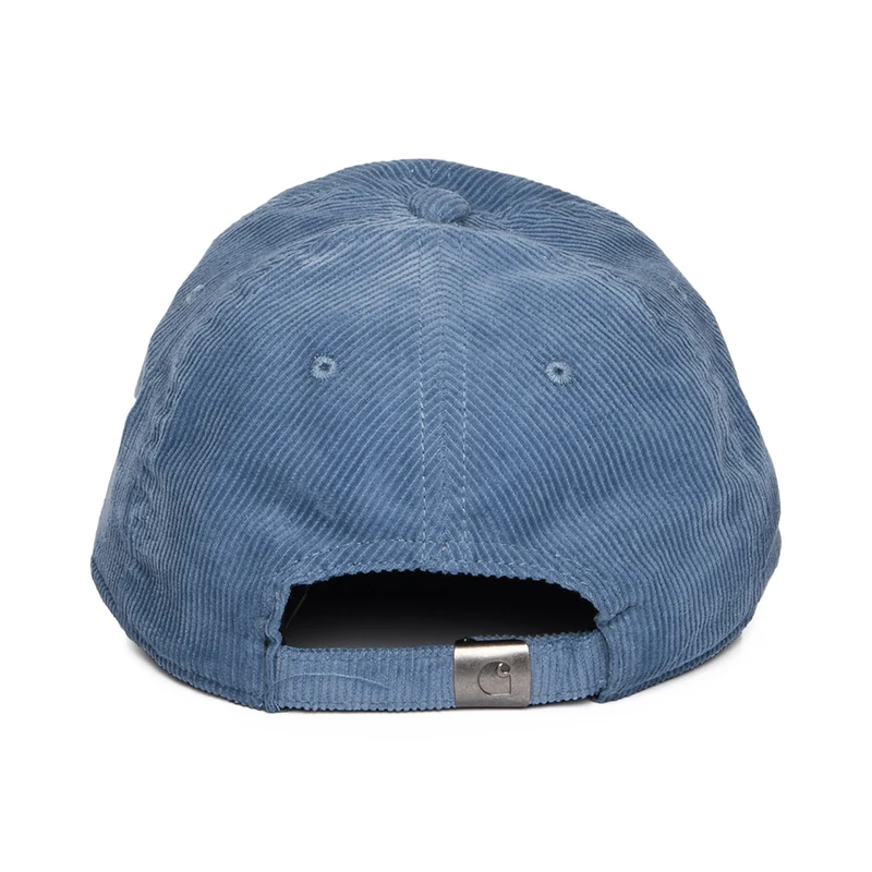Casquette en Velours Côtelé Harlem bleu glacé-blanc CARHARTT WIP