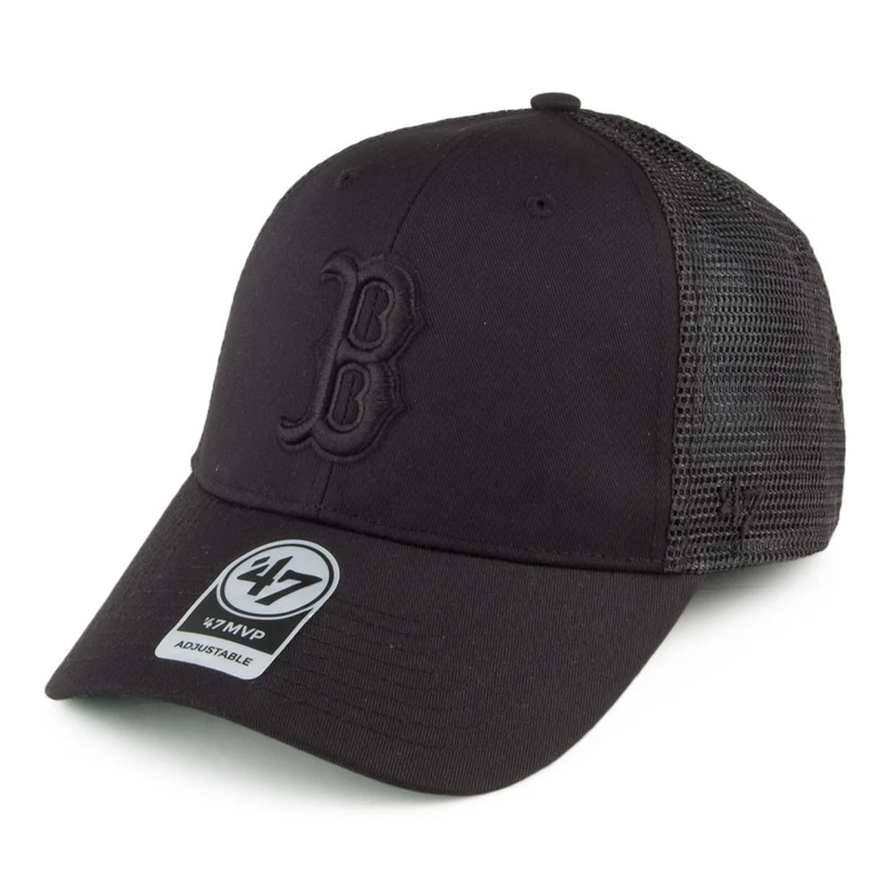 Casquette Trucker Branson MVP Boston Red Sox noir sur noir 47 BRAND