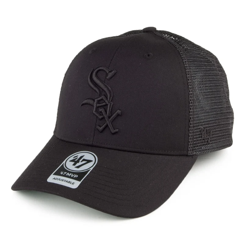 Casquette Trucker Branson MVP Chicago White Sox noir sur noir 47 BRAND