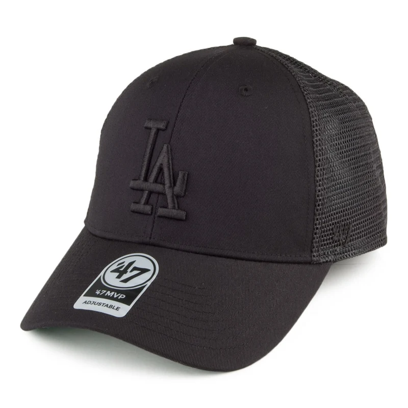 Casquette Trucker Branson MVP L.A. Dodgers noir sur noir 47 BRAND