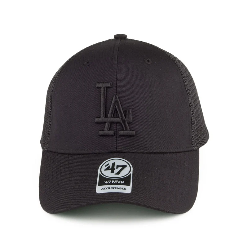 Casquette Trucker Branson MVP L.A. Dodgers noir sur noir 47 BRAND