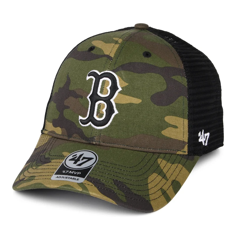 Casquette Trucker MLB Camo Branson MVP Boston Red Sox camouflage 47 BRAND