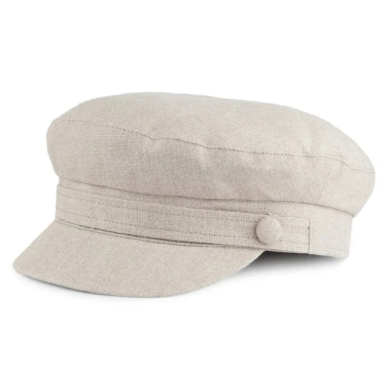 Casquette de Marin en Lin Irlandais Mariner naturel FAILSWORTH