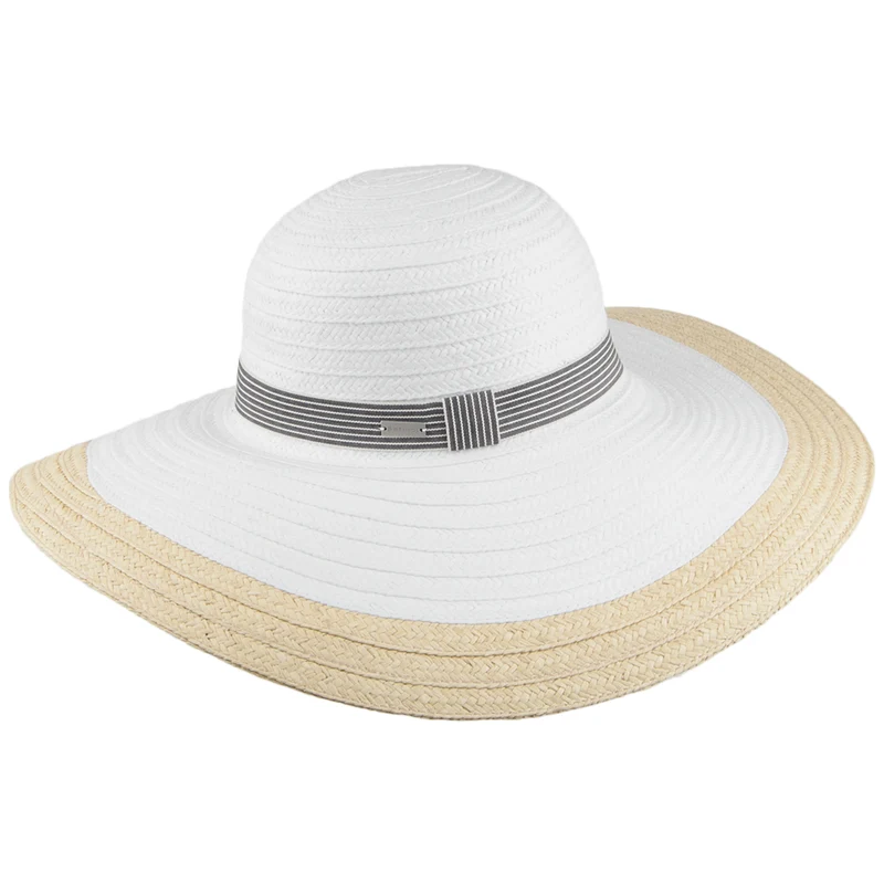 Chapeau Été à Bord Large Lora blanc-naturel BETMAR