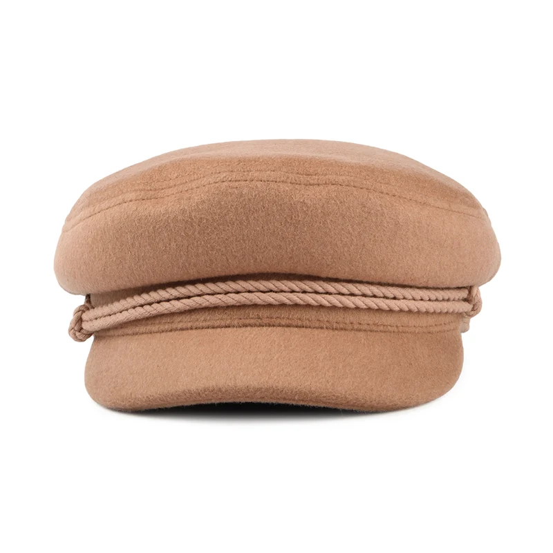 Casquette de Marin en Laine Mélangée rose BRIXTON