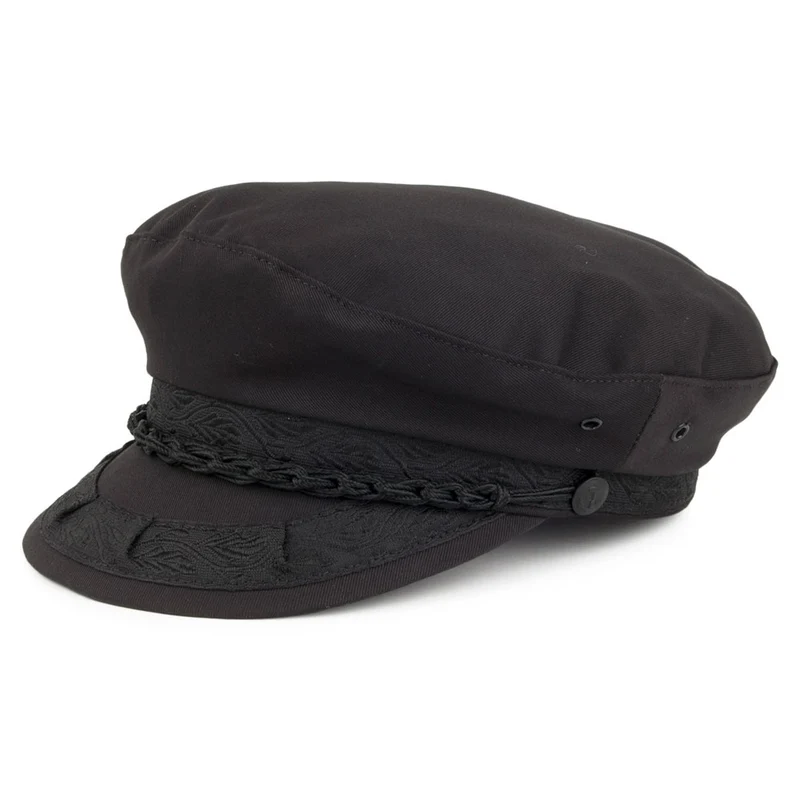 Casquette de Marin Grec en Coton noir JAXON & JAMES