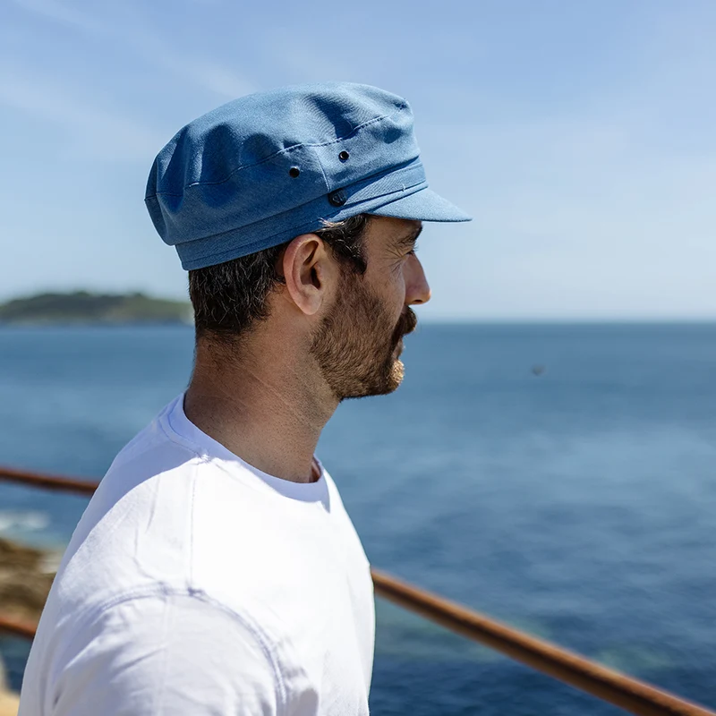 Casquette de Marin en Coton denim JAXON & JAMES