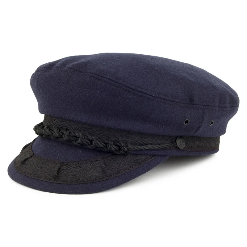 Casquette de Marin Grec en Laine bleu marine JAXON & JAMES