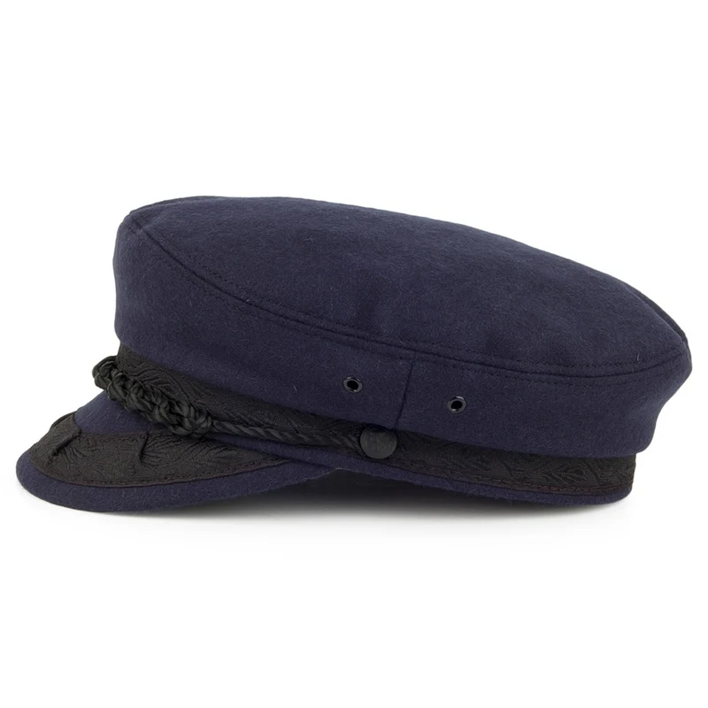 Casquette de Marin Grec en Laine bleu marine JAXON & JAMES