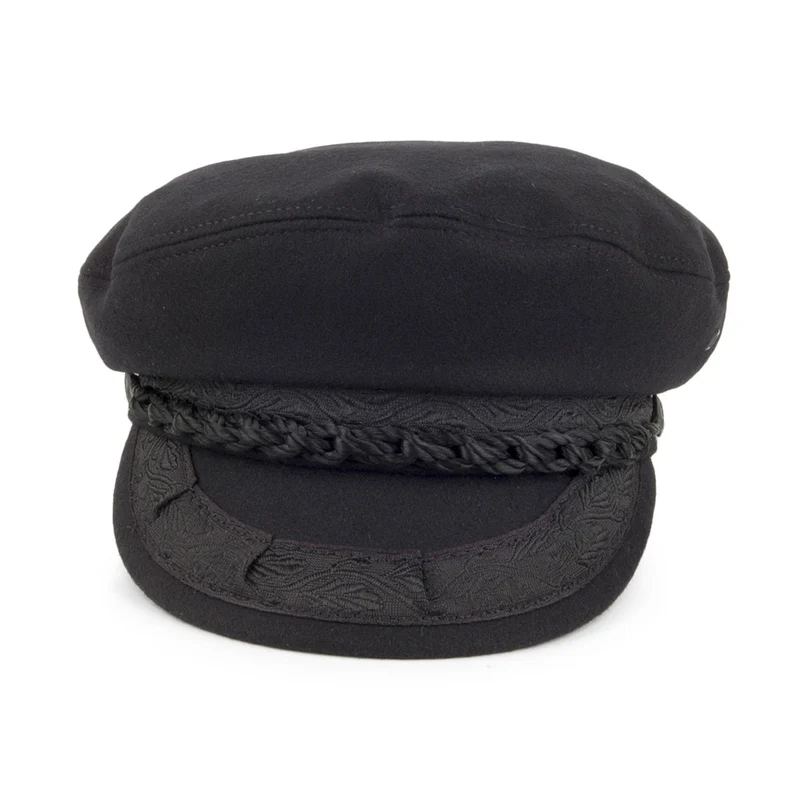 Casquette de Marin Grec en Laine noir JAXON & JAMES